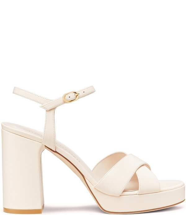 スチュアート ワイツマン レディース シューズ サンダル プラットフォーム アンクル レザー ヒール Stuart Weitzman Dayna 110 Leather Platform Block