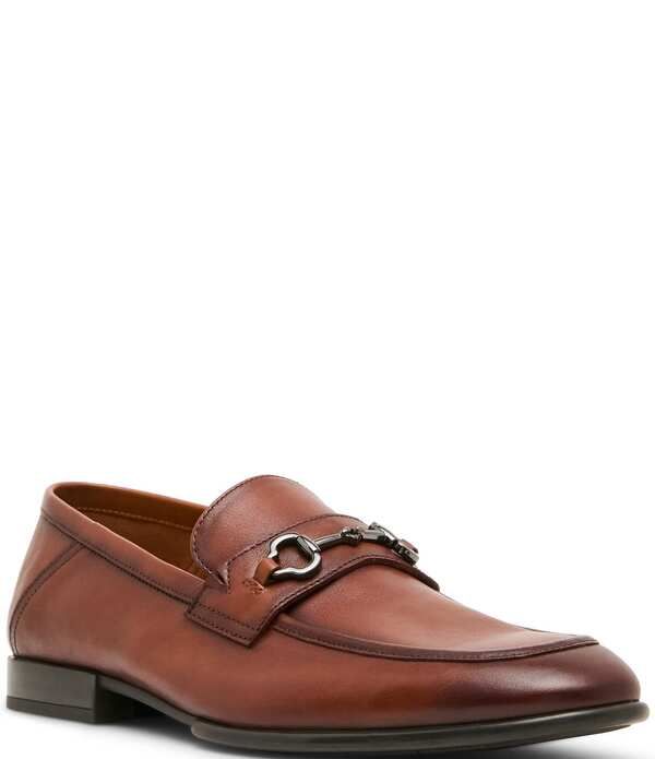 スティーブ マデン メンズ シューズ スリッポン・ローファー レザー Steve Madden Mens Beckham Leather Bit Loafers Tan タン