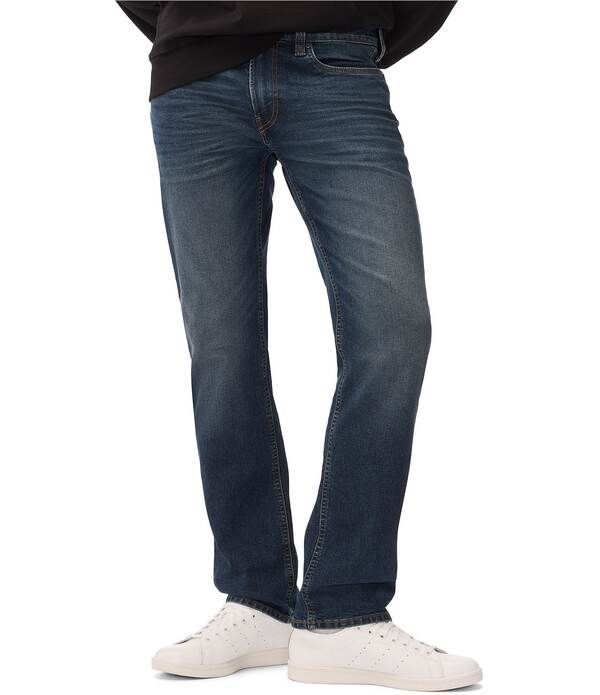 バッファロー・デイビッド・ビトン メンズ ボトムス デニムパンツ ジーンズ Buffalo David Bitton Straight Six Dark Crinkled and Sanded Was