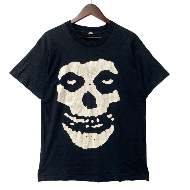 【現状渡し品】 MISFITS ミスフィッツ SCREEN STARS スクリーンスターズ USA製 両シングル 80S SKULL スカル SS TEE ショートスリーブ Tシャツ トップス 半袖 【146-260807-ya-04-izu】