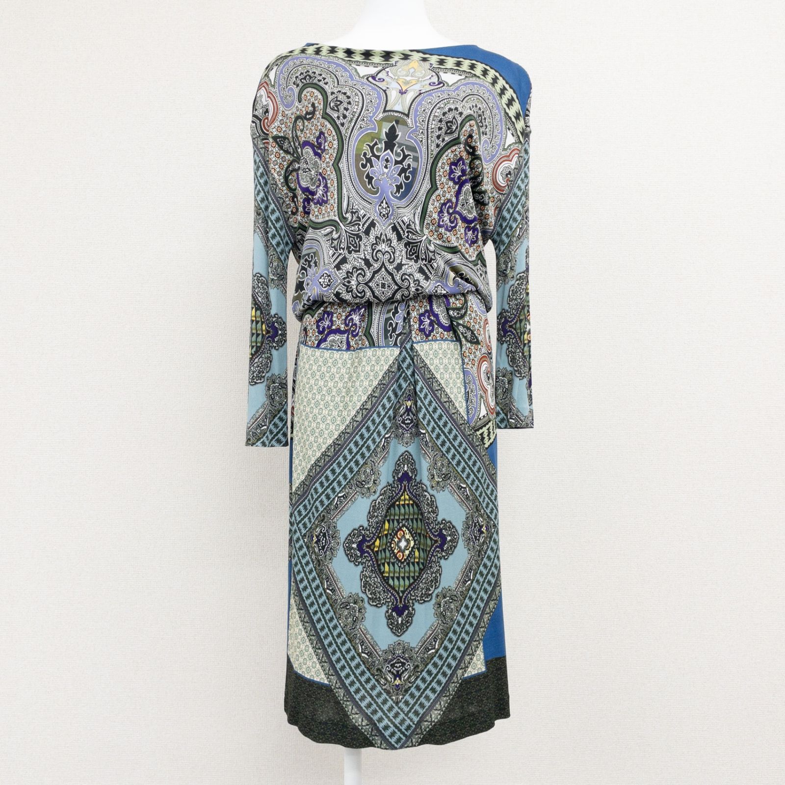 ETRO エトロ ワンピース 総柄 ペイズリー レーヨン マルチカラー イタリア製 レディース 44 b02691