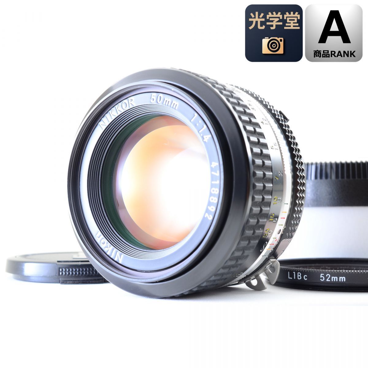 Nikon Ai NIKKOR 50mm F1.4 単焦点 カメラレンズ 交換レンズ ニコン S/N:4718892 17,679円