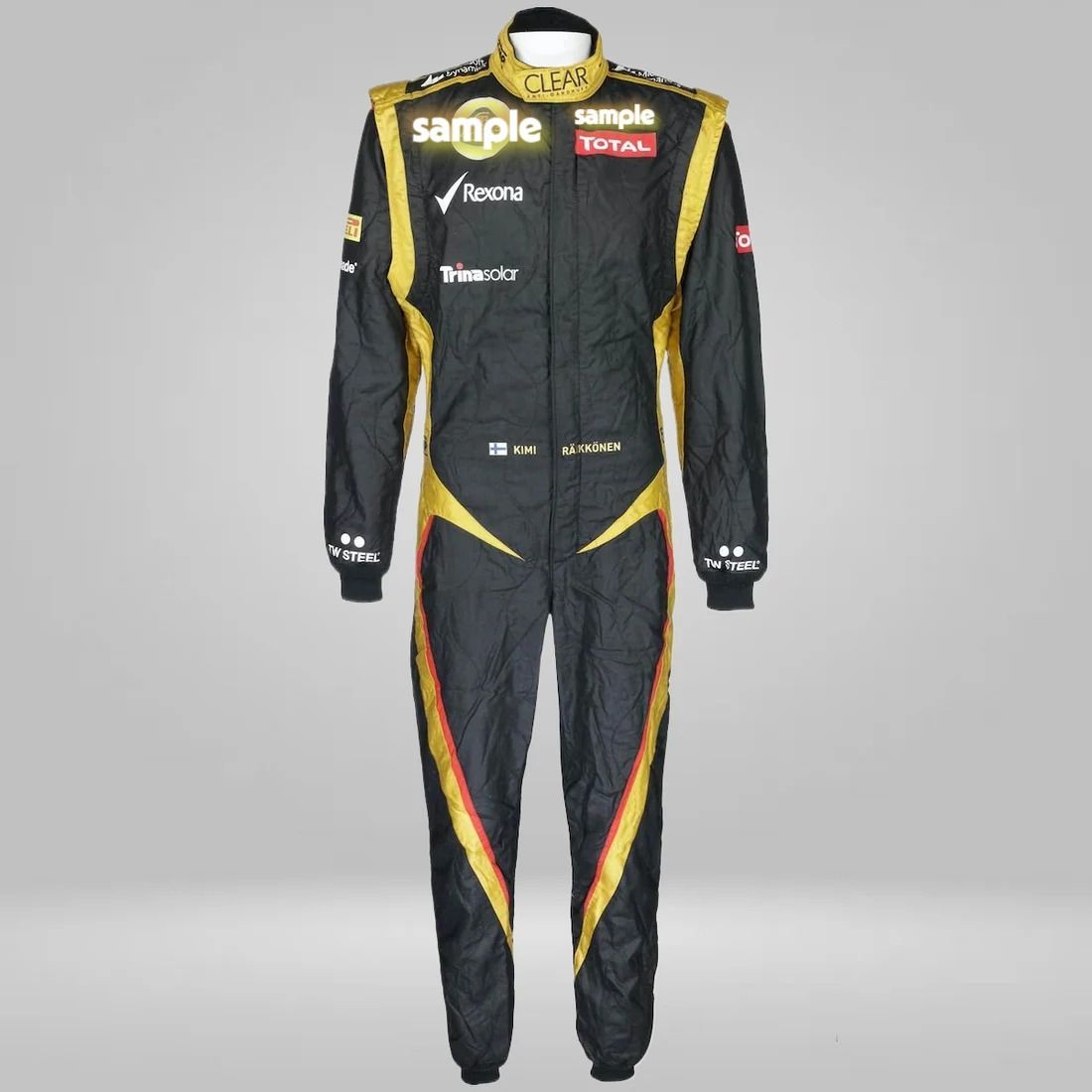 キミ・ライコネン Kimi Raikkonen　2012　レーシングカートレーシングスーツ サイズ各種レプリカ オーダーメイド★発送予定日：9月15日