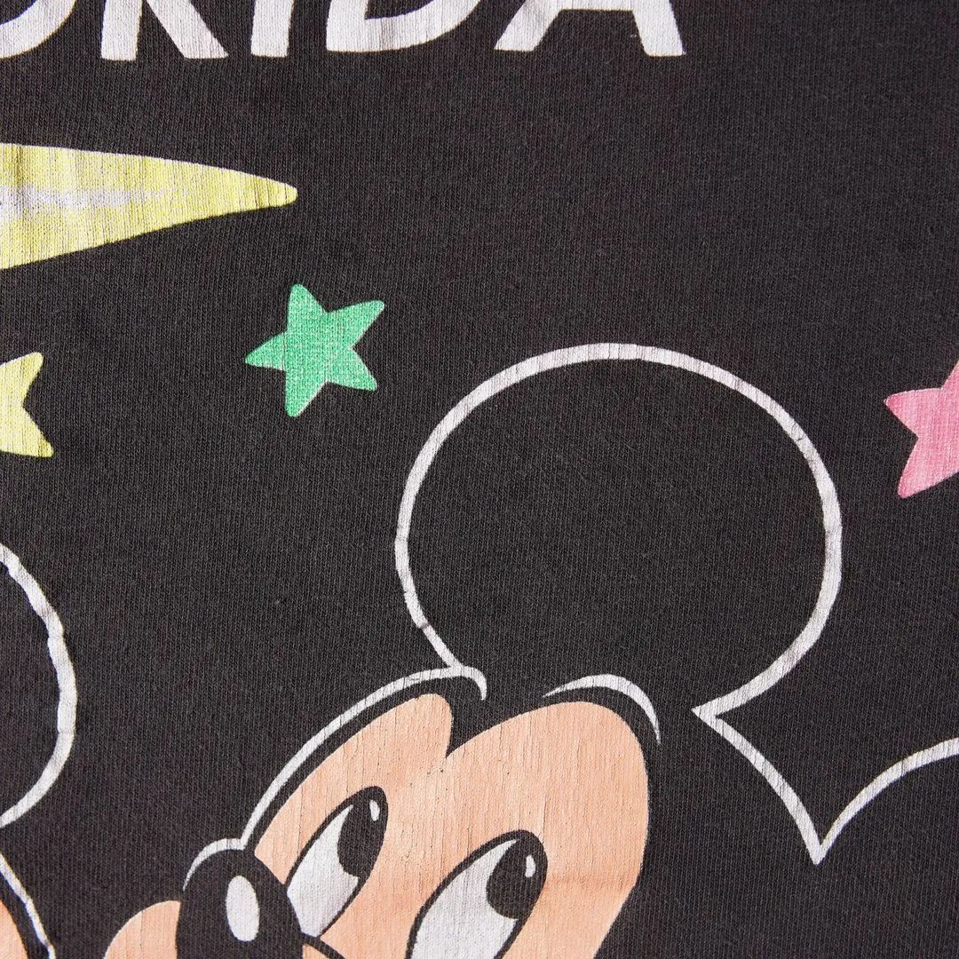 80s USA製 ディズニー Disney Tシャツ M ブラック ヴィンテージ