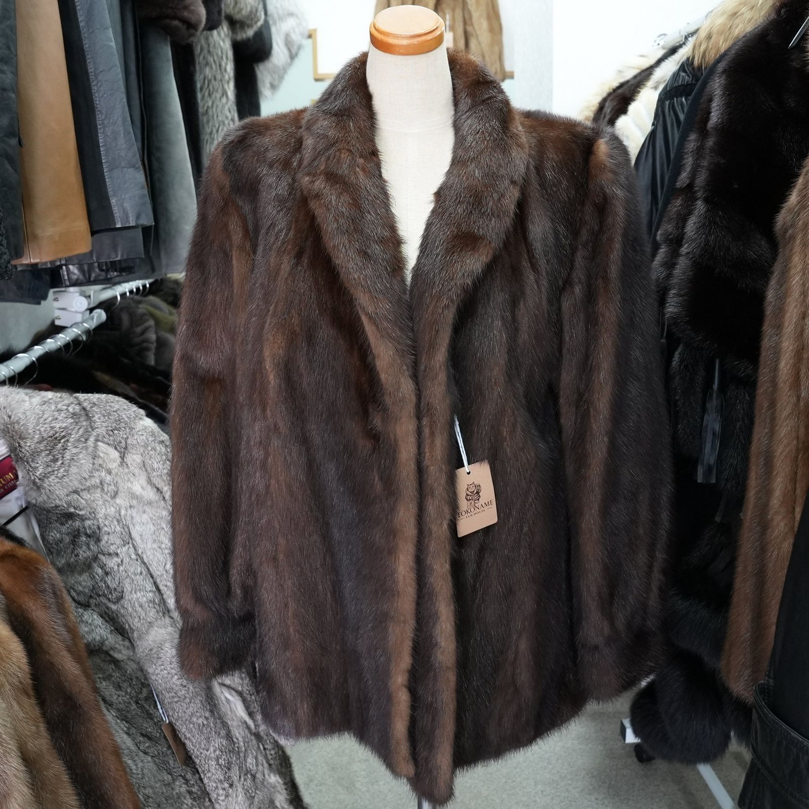 Dark Mink Jacket SAGA MINK - Genuine Vintage Fur From Japan - メルカリ