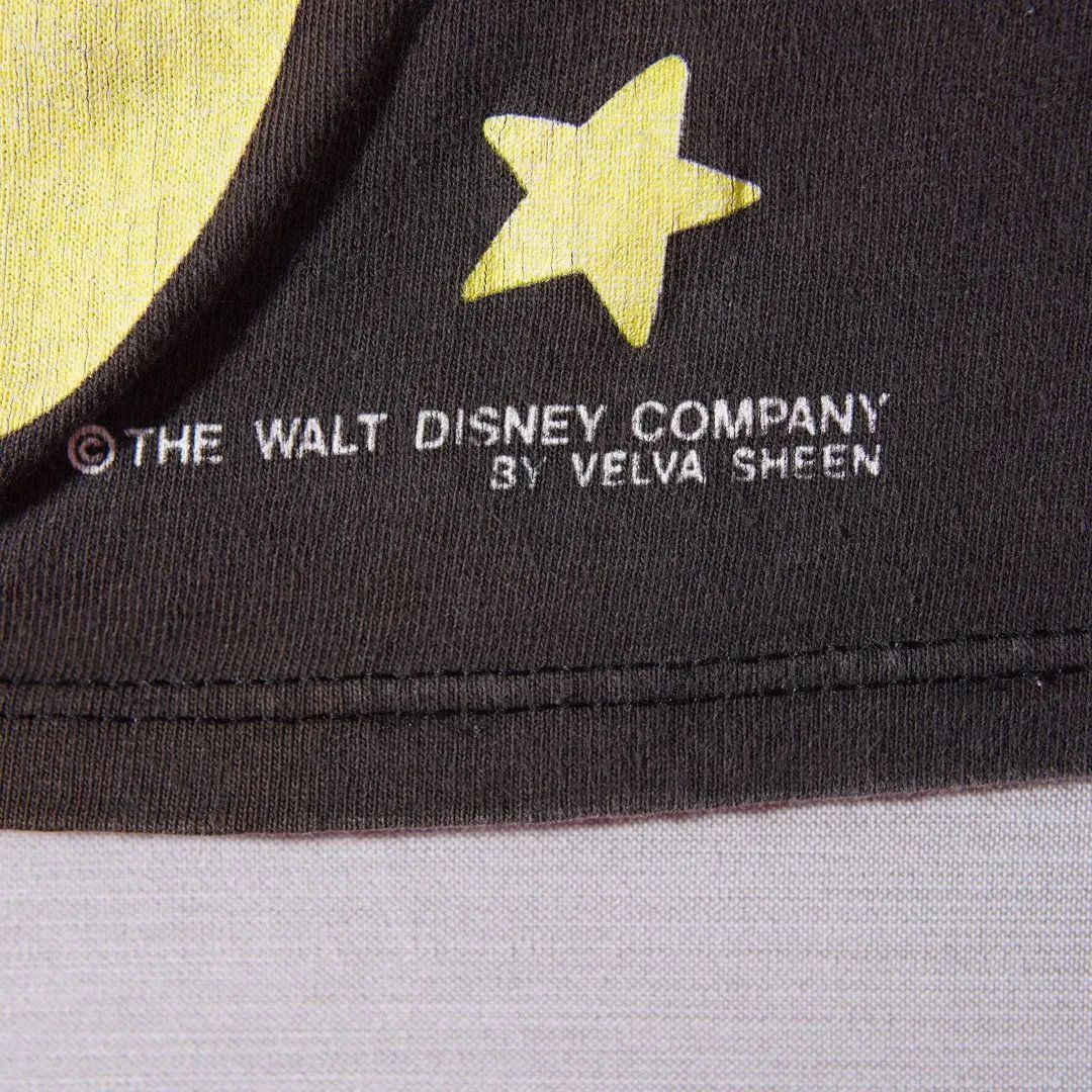 80s USA製 ディズニー Disney Tシャツ M ブラック ヴィンテージ