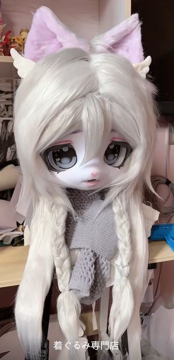 狼　犬　猫　着ぐるみ 　ヘッド ケモノ ファースーツ ぬいぐるみ コスプレ コスチューム Kurumi 一点物 D746 31,850円
