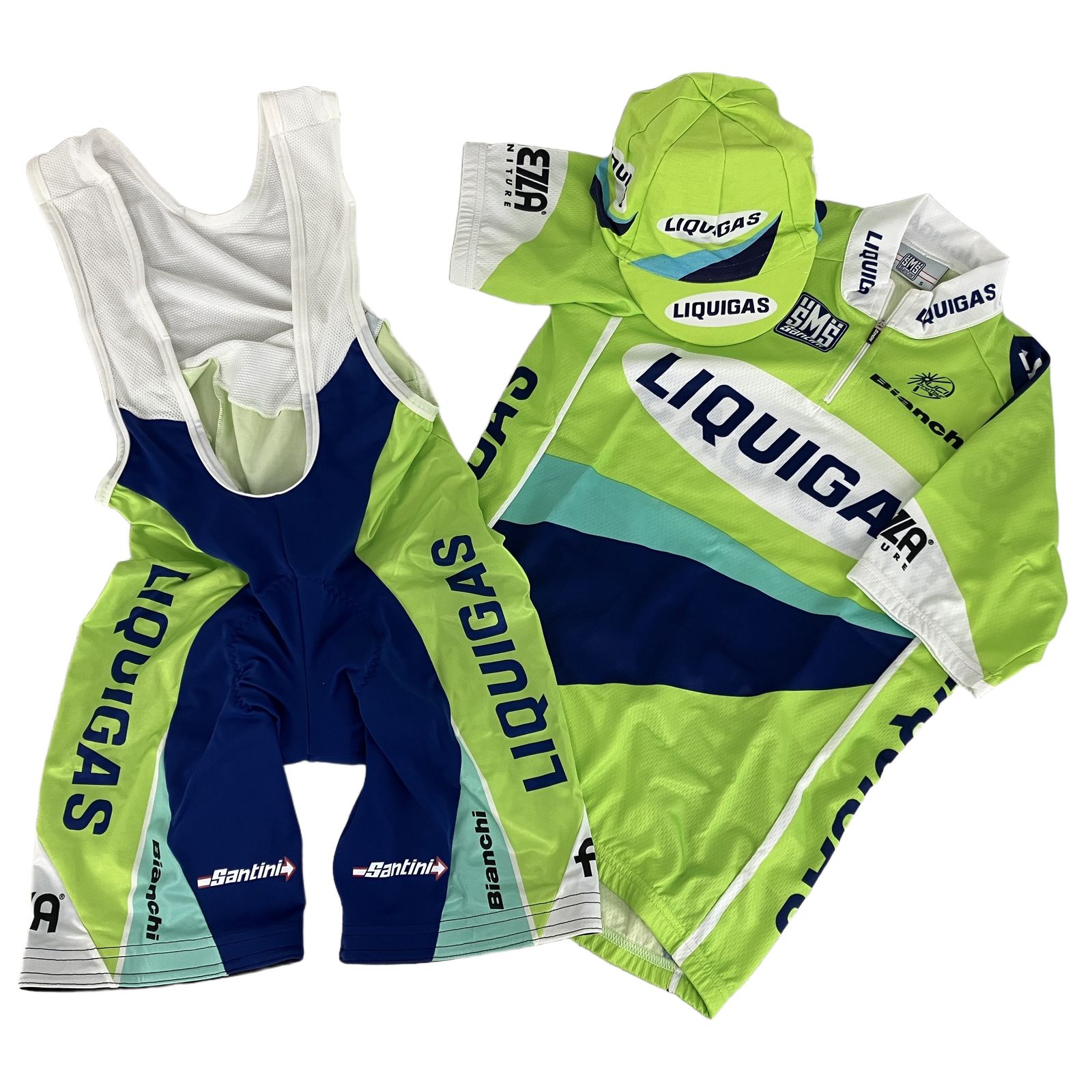 Santini LIQUIGAS カラーMサイズ サンティーニ サイクルウェア 中古 美品 Y11519503