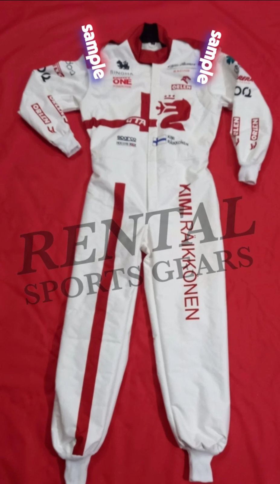キミ・ライコネン Kimi Raikkonen　2021 　レーシングカートレーシングスーツ サイズ各種レプリカ オーダーメイド★発送予定日：9月15日
