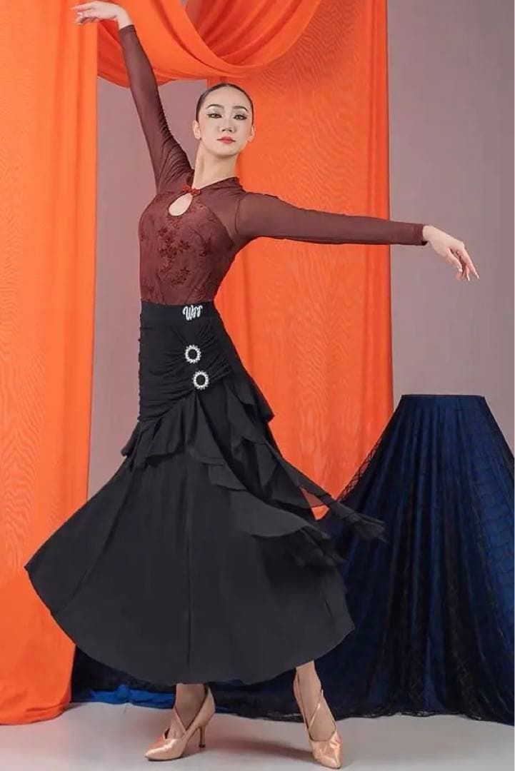 社交ダンス衣装　ダンスドレス　ダンススカート ダンスウェア
