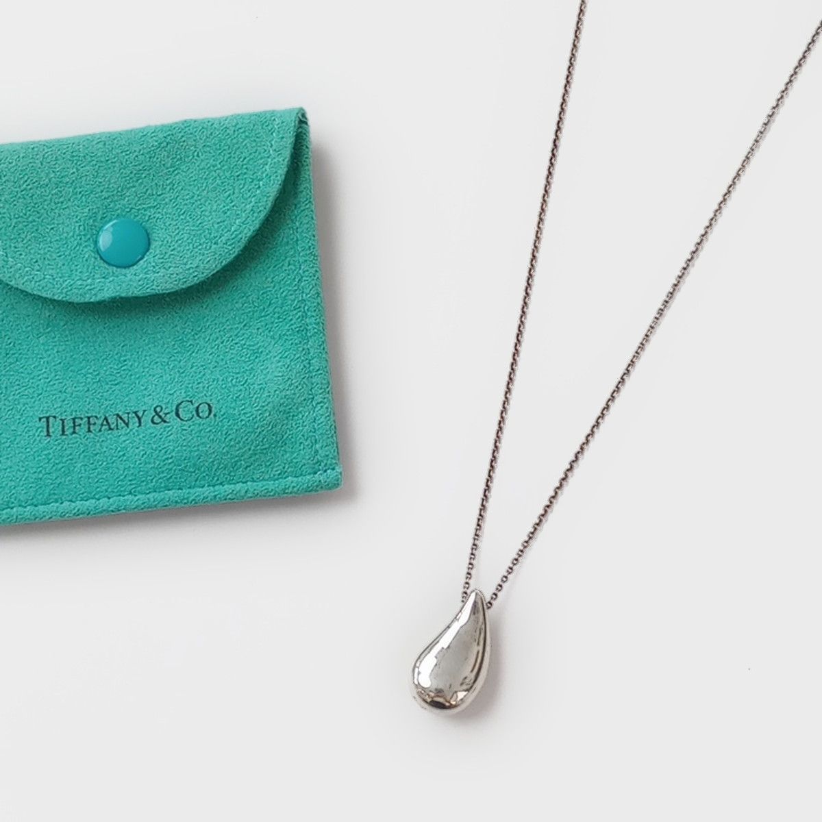 ◯ TIFFANY&Co. ティファニー ティアドロップ ネックレス 925 シルバー /27N