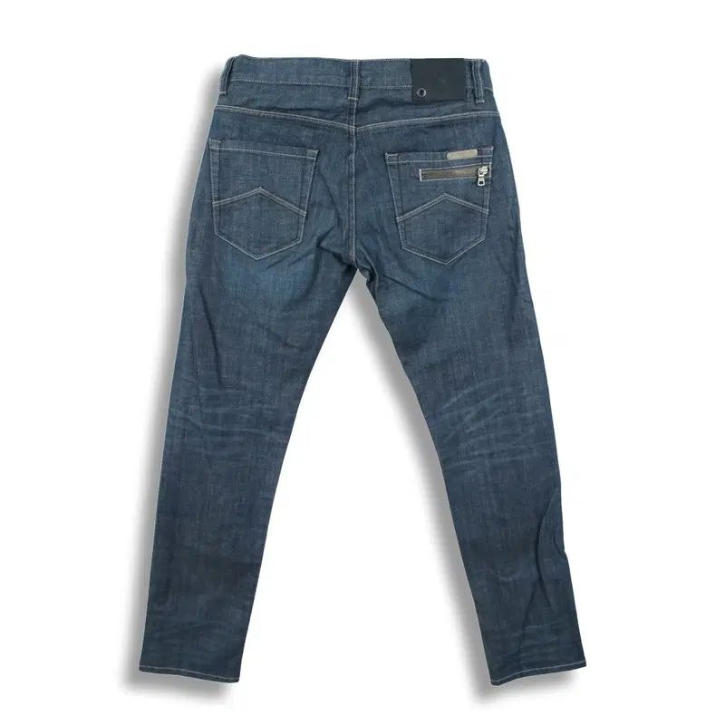 ARMANI EXCHANGE アルマーニ エクスチェンジ (MEN - 30) コットン パッチ ロゴ ジップアップ デニム パンツ