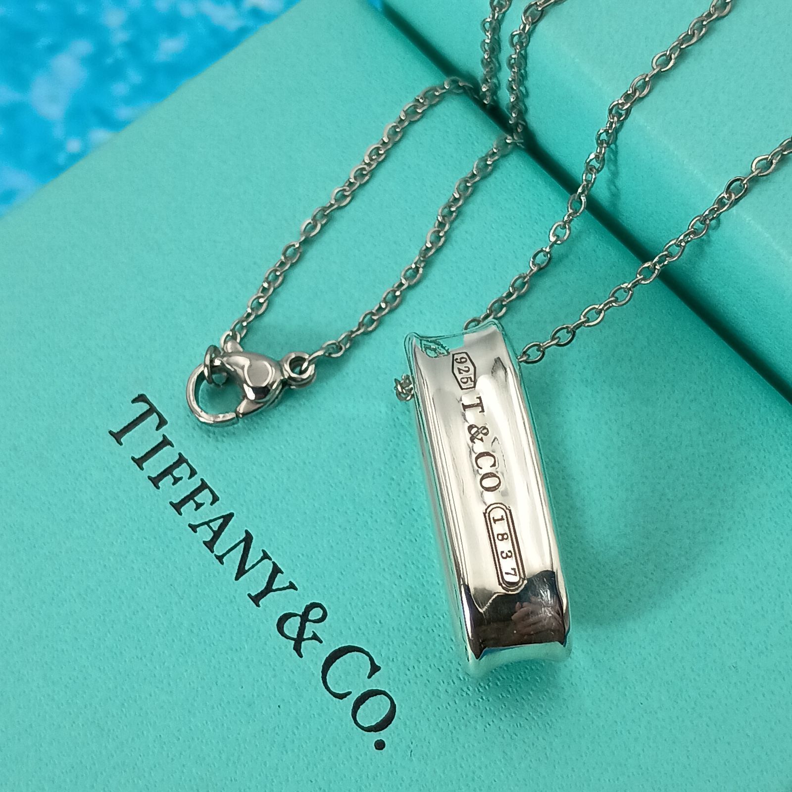 TIFFANY&Co. 　ティファニー　ナロー　オーバル　ループ　ネックレス　1837 レディース　メンズ　ユニセックス　シルバー925 AG925 ヴィンテージ