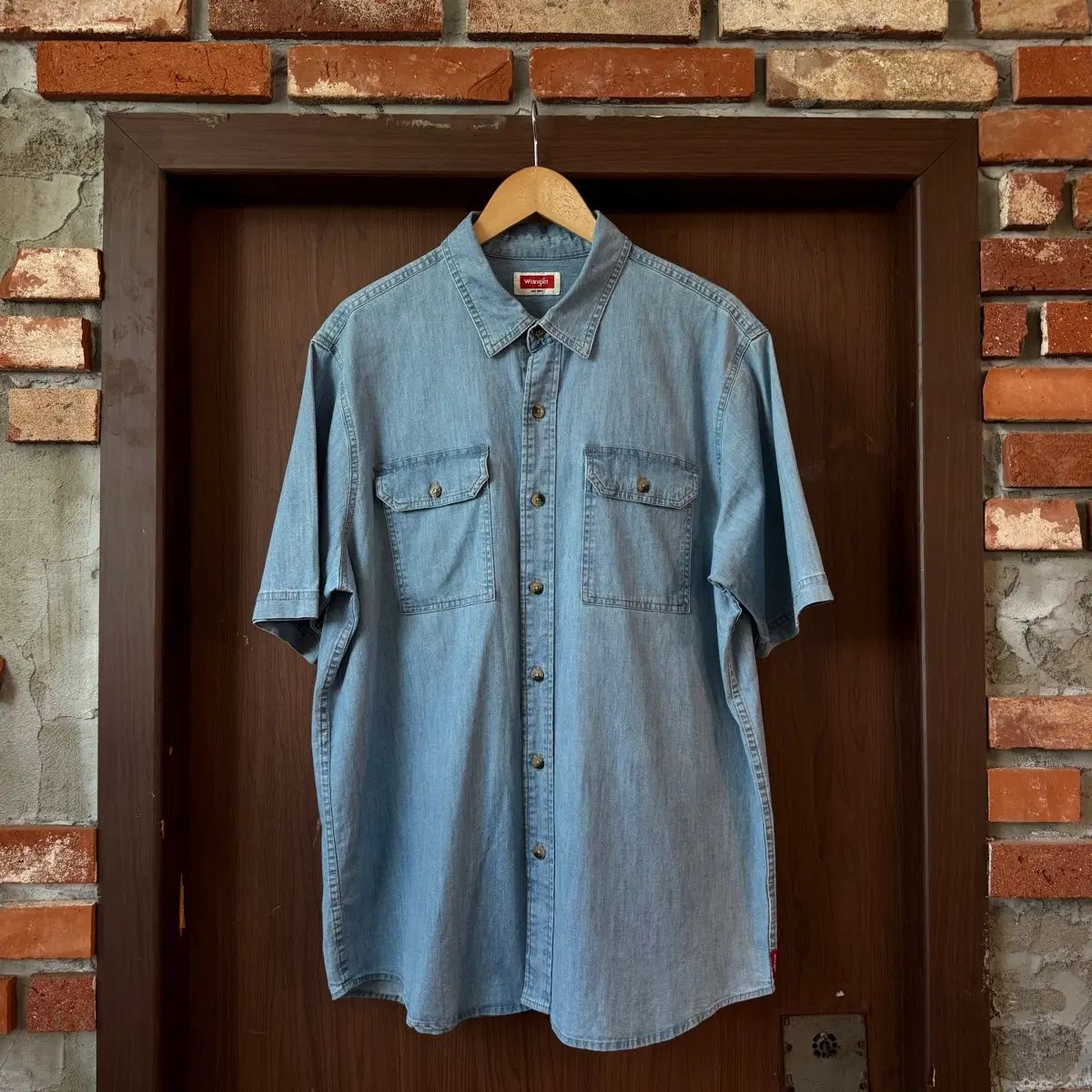 Wrangler (ラングラー) デニム 半袖 シャツ L