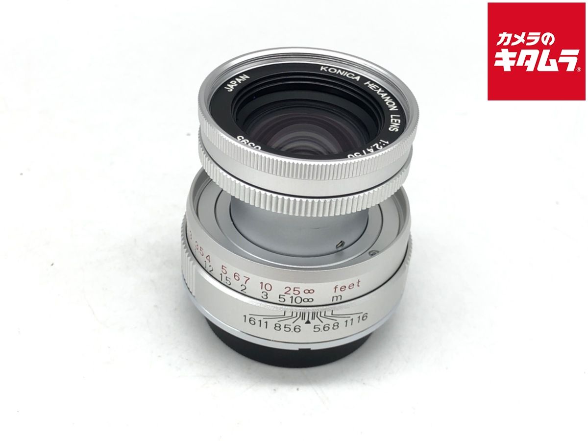 【中古】 【美品】 コニカ HEXANON （L）50mm F2.4 シルバー 57,420円