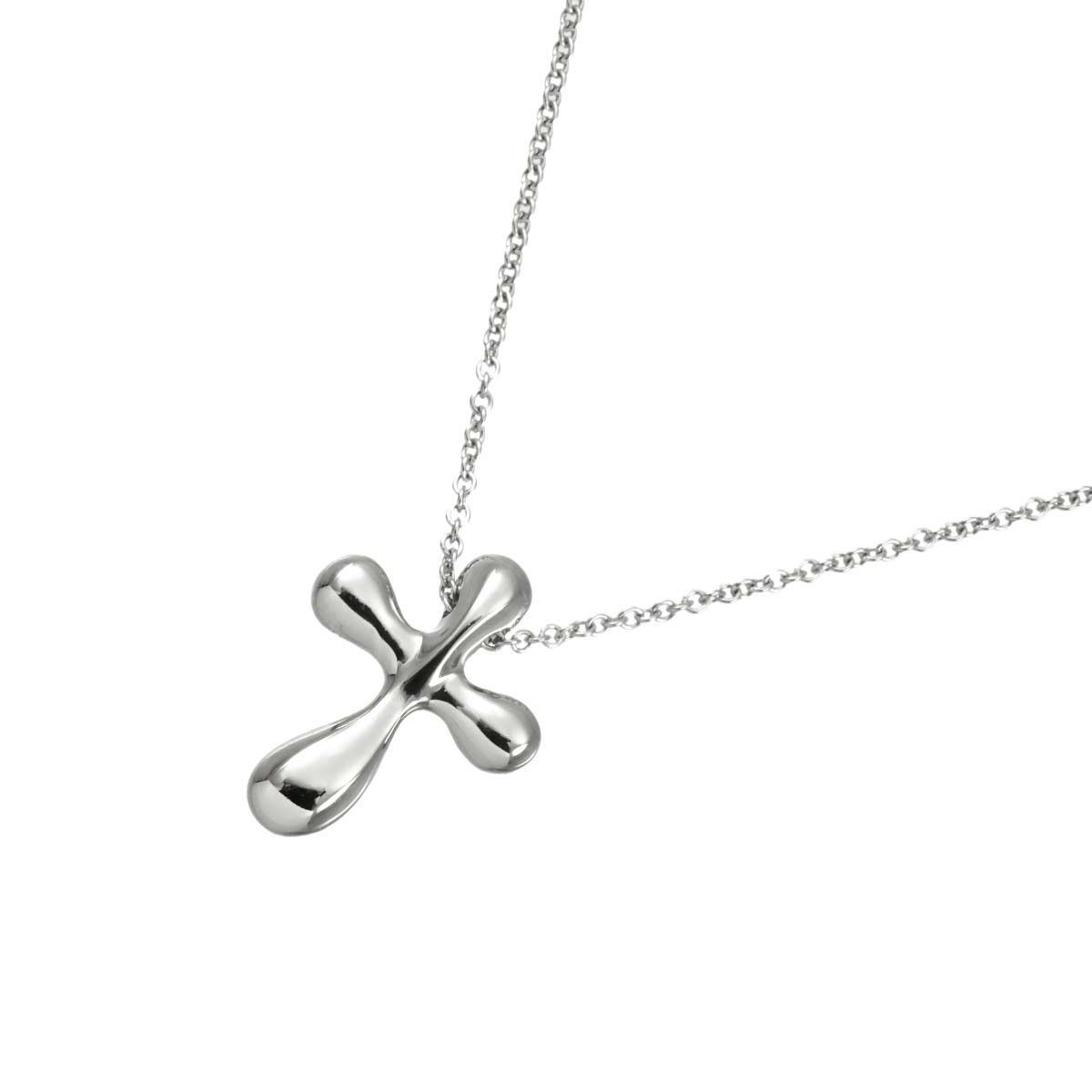 ティファニー TIFFANY&Co. クロス ネックレス 40cm Pt プラチナ Necklace 90331575