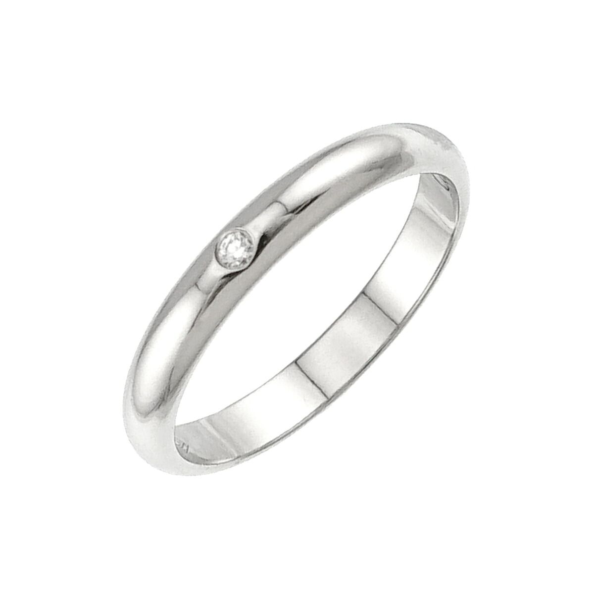 カルティエ Cartier 1895 クラシック #48 リング ダイヤ 1P Pt プラチナ 指輪 Classic Diamond Ring 90333045
