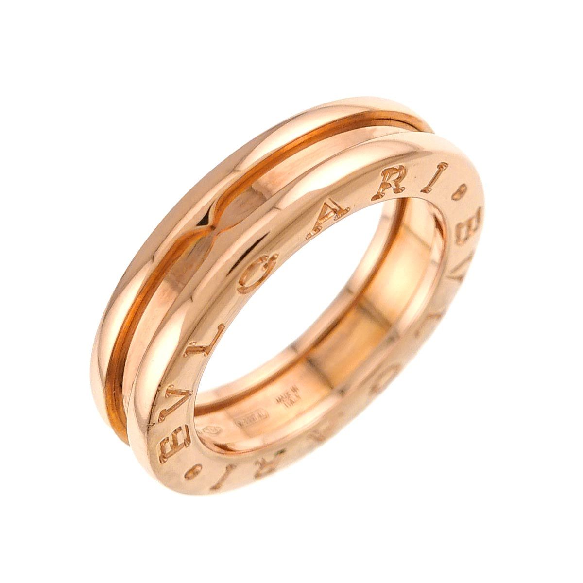 ブルガリ BVLGARI ビーゼロワン 1バンド #48 リング K18 PG ピンクゴールド 750 指輪 B-zero1 Ring 90333127