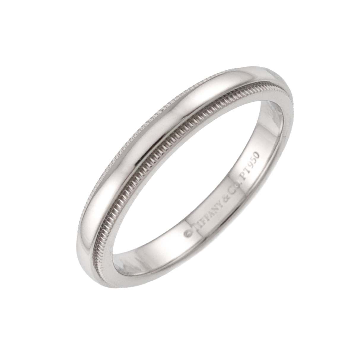 ティファニー TIFFANY&CO. ミルグレイン 13号 リング 幅3mm Pt プラチナ 指輪 トゥギャザー Milgrain Ring 90334574