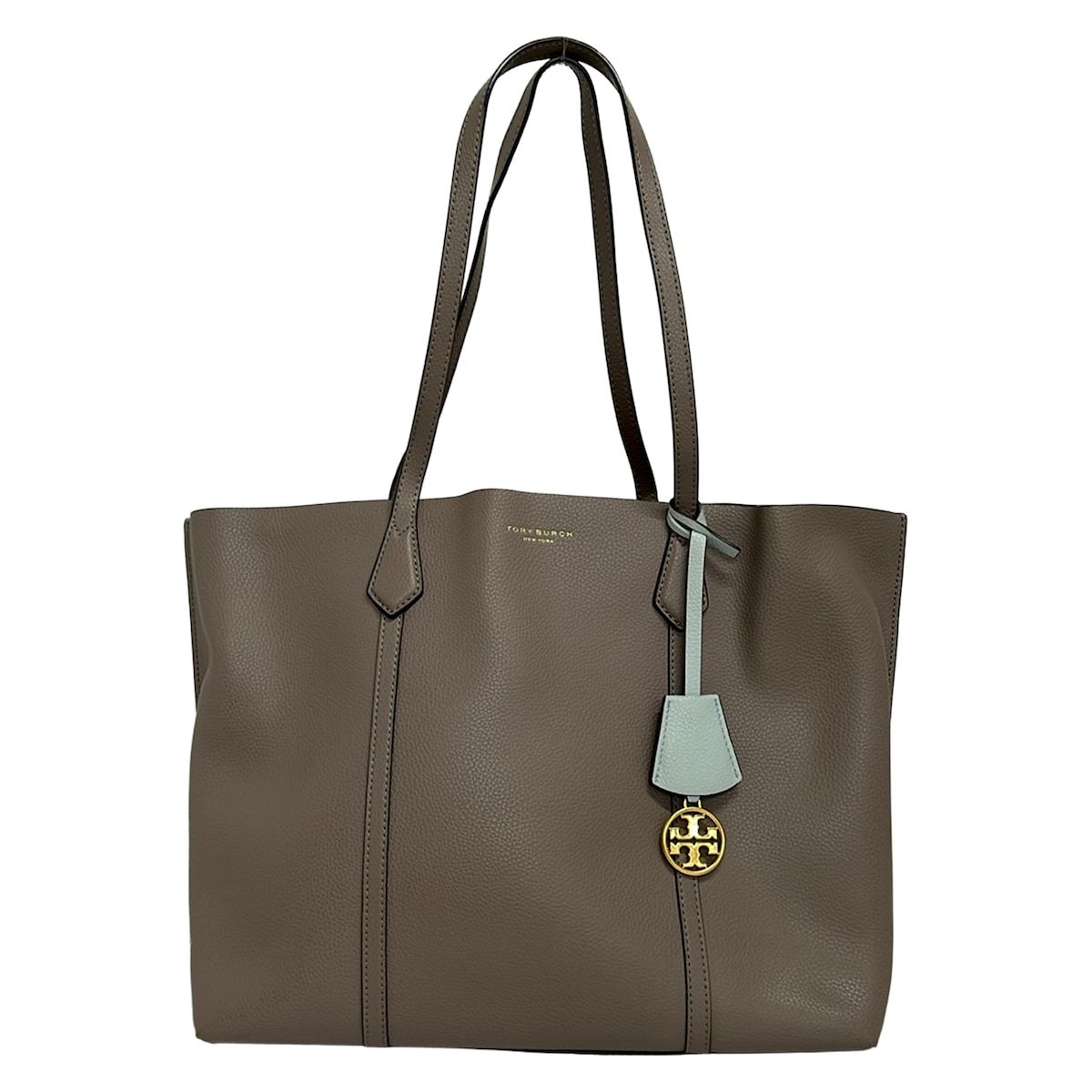 TORY BURCH(トリーバーチ) トートバッグ美品 - グレー レザー