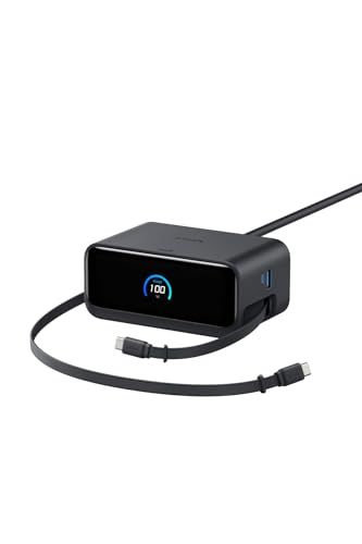 Anker Nano Charging Station (7-in-1, 100W, 巻取り式 USB-Cケーブル) ブラック | USBタップ 電源タップ【PSE技術基準適合】MacBook iPad iPhone Galaxy Andro c2af9c34