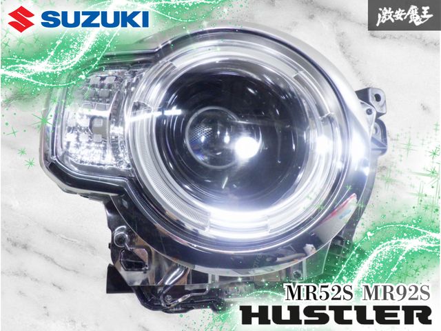 【点灯OK】 スズキ純正 MR52S MR92S ハスラー LED ヘッドランプ ヘッドライト 右 右側 運転席側 打刻2L ICHIKOH 1985 激安魔王