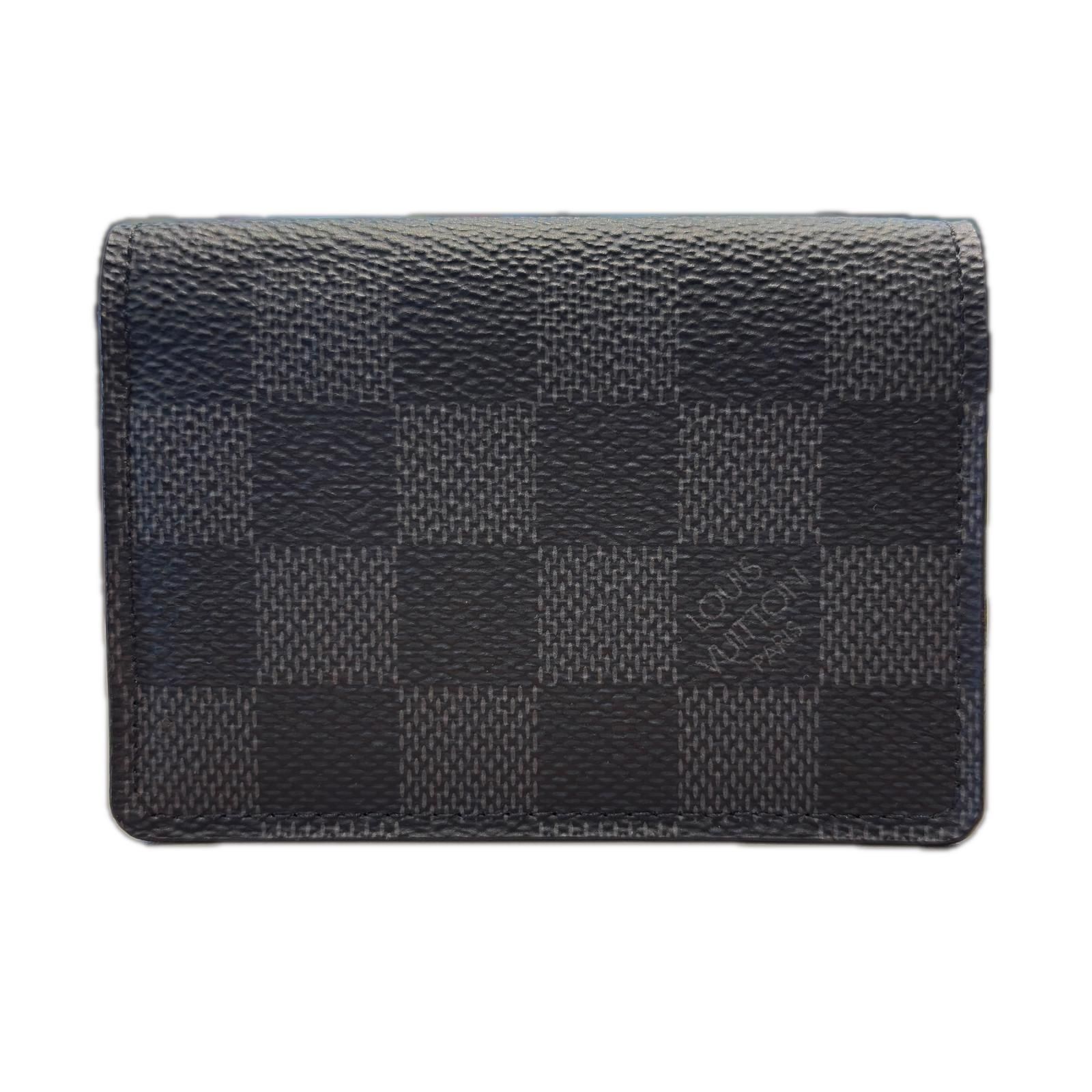 LOUIS VUITTON ルイ・ヴィトン アンヴェロップカルトドゥヴィット 名刺入れ ダミエグラフィット　N63338 【中古】【200】