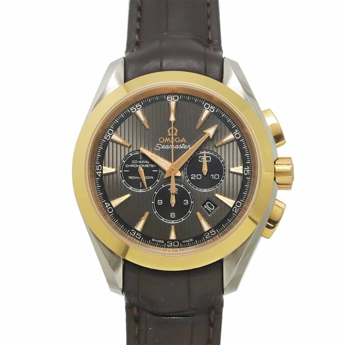 オメガ OMEGA シーマスター アクアテラ クロノグラフ コンビ 231 23 44 50 06 001 メンズ 腕時計 デイト PG 自動巻き Seamaster 90337641 332,100円
