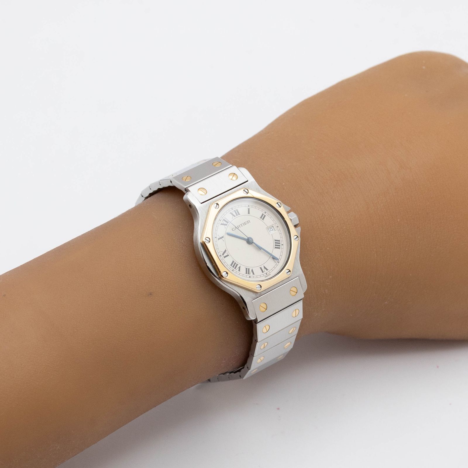 カルティエ Cartier サントス オクタゴン W2001583 Cartier Santos クォーツ 腕時計 メンズ・ユニセックス アイボリー