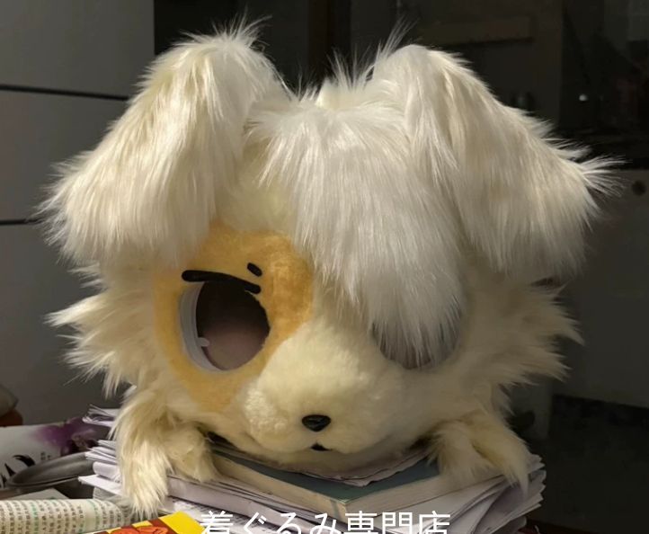 狼　犬　猫　着ぐるみ 　ヘッド ケモノ ファースーツ ぬいぐるみ コスプレ コスチューム Kurumi 一点物 D753