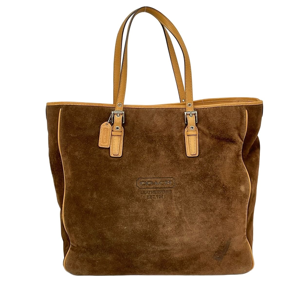 COACH(コーチ) トートバッグ - 7595 ダークブラウン×ライトブラウン レザー