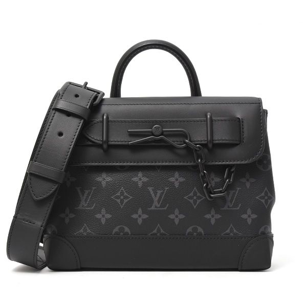 ルイヴィトン バッグ メンズ スティーマーPM モノグラムエクリプス ショルダーバッグ ハンドバッグ Louis Vuitton M46953 中古