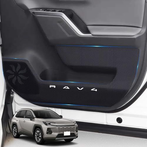 N◆RAV4 2025年 対応 ドアキックガード カーボン調 ロゴあり 4点セット | 専用設計, 簡単貼り付け, キズ・汚れ防止, レザー素材, プロテクションフィルム, ドアパネル保護, カスタムロゴ入り, ドレスアップ効果 2bfc9317 7,121円