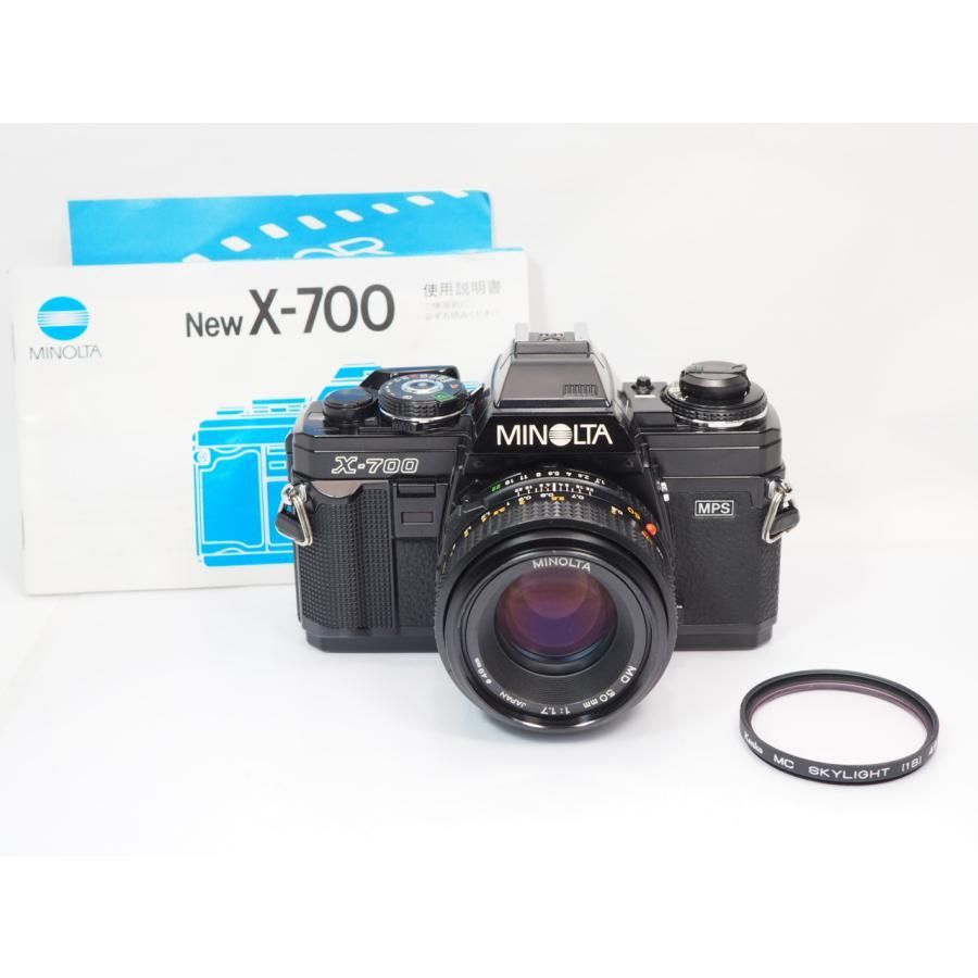 送料無料 MINOLTA X-700 MPS MD50mmF1.7 レンズ付き フィルムカメラ [管MI8903