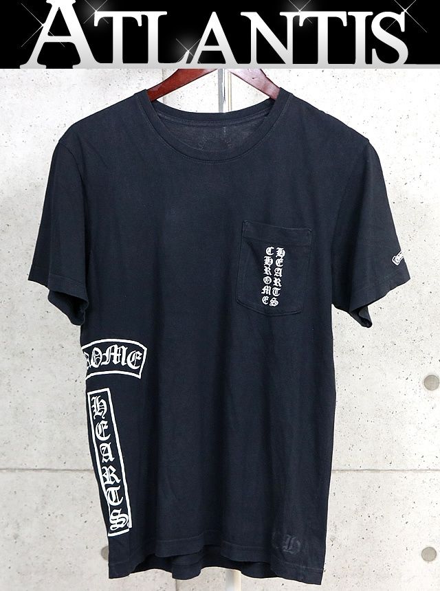 CHROME HEARTS 新宿店 クロムハーツ ホースシュー Tバー プリント ポケット付き Tシャツ 半袖 メンズ size:M 黒 31725