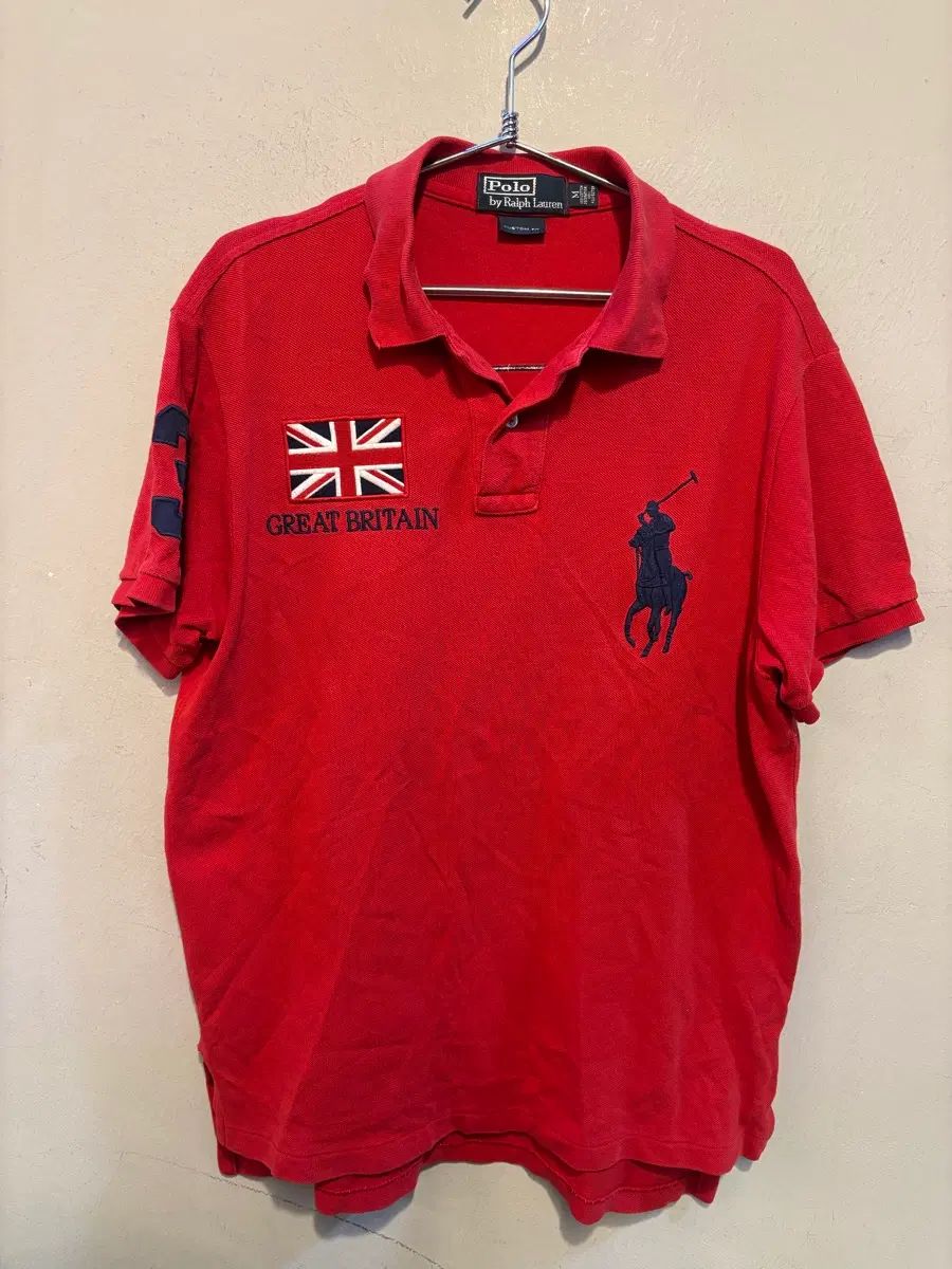 ポロ ラルフローレン 正規品 英国 ビックポニー カラーTシャツ