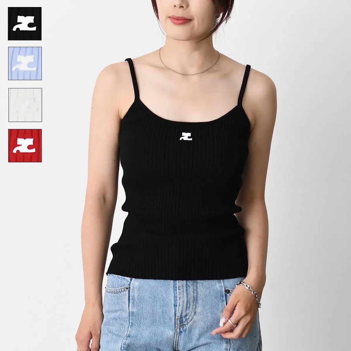 Courreges クレージュ キャミソール トップス REEDITION リ