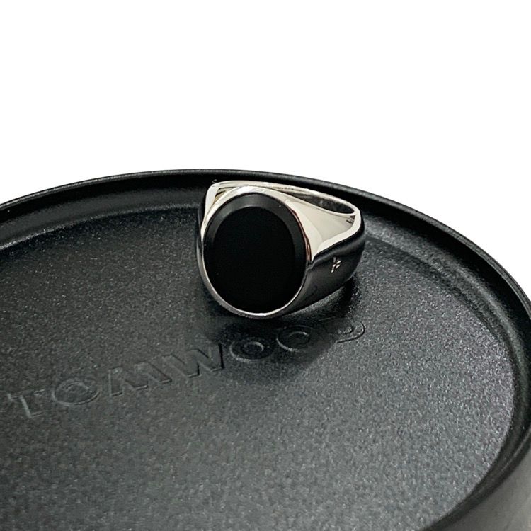 未使用品 TOMWOOD トムウッド Oval Black Onyx R7４HUMBO ＃50 925 スターリングシルバー ブラック R7４HUMBO 32,890円