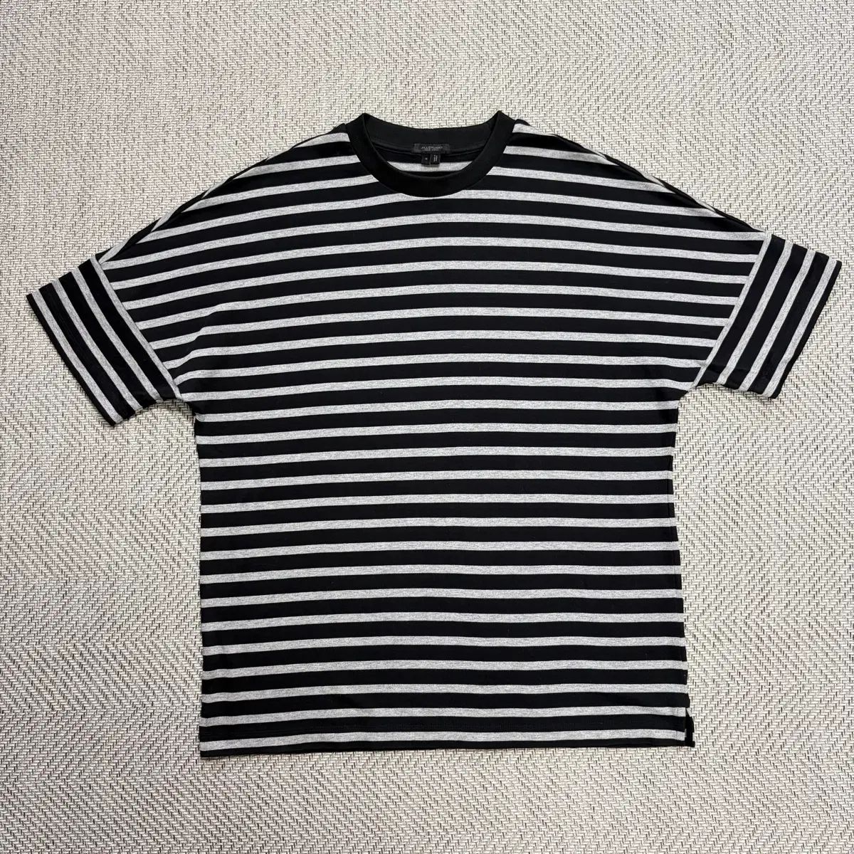 (M) ジルスチュアート ヘビーコットン 半袖Tシャツ ブラック