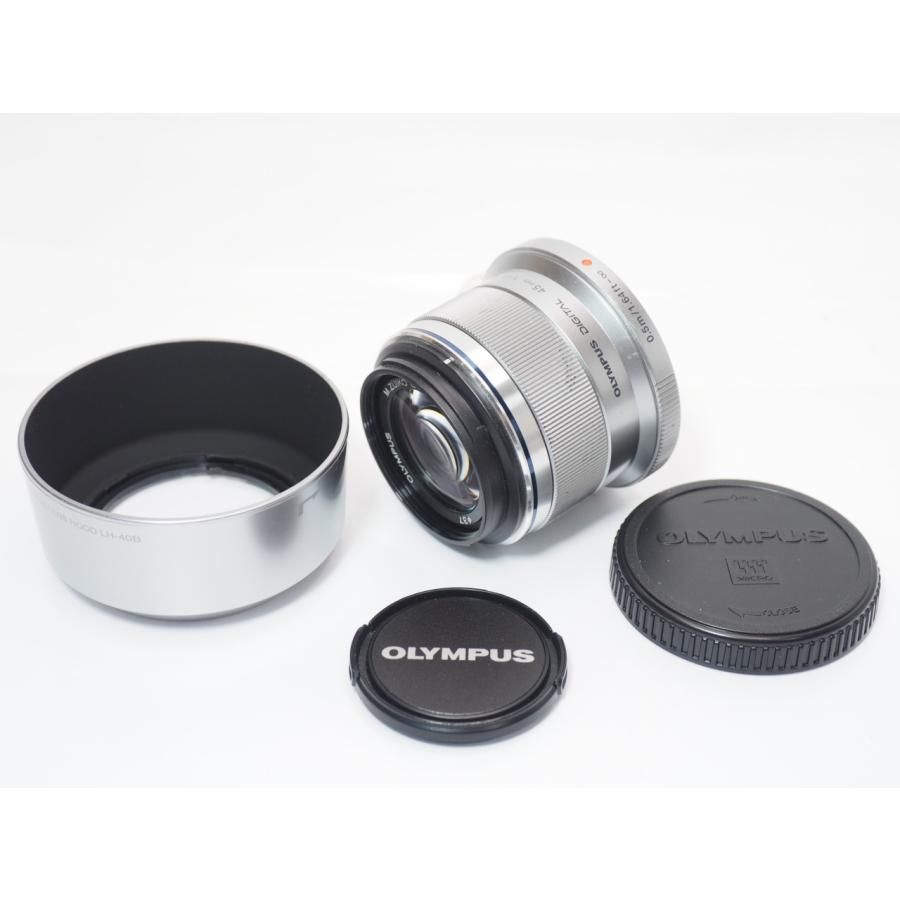 送料無料 OLYMPUS M.ZUIKO DIGITAL 45mmF1.8 純正フード付 レンズ オリンパス [管OL6512