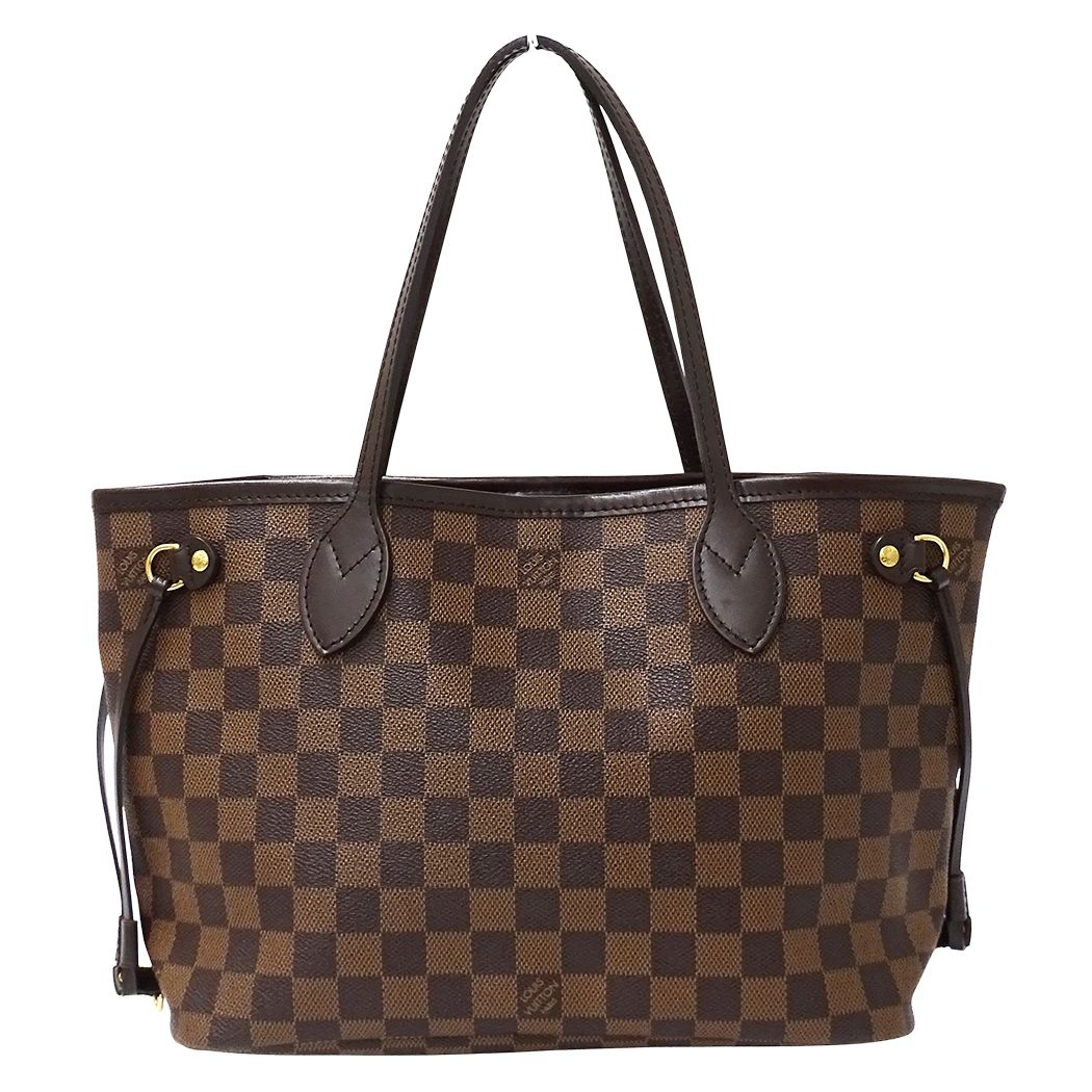 ルイ・ヴィトン LOUIS VUITTON バッグ ダミエ レディース ブランド トートバッグ ネヴァーフル PM N41359 ブラウン おしゃれ 【中古】