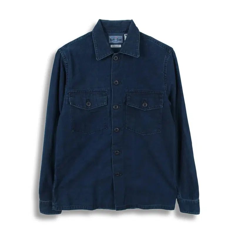 ブルー ブルー ジャパン (MEN - 1) コットン ポケット デニム シャツ ジャケット