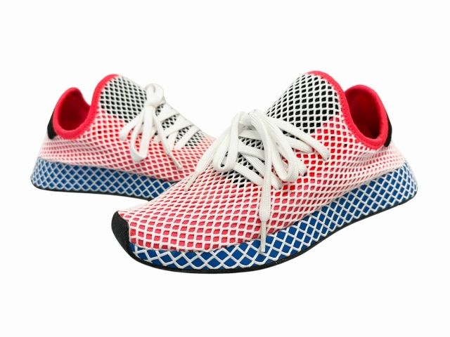 アディダス adidas DEERUPT RUNNER ディーラプト ランナー ソーラーレッド CQ2624 27.5 マルチカラー ブランド古着ベクトル 中古●▲■260807