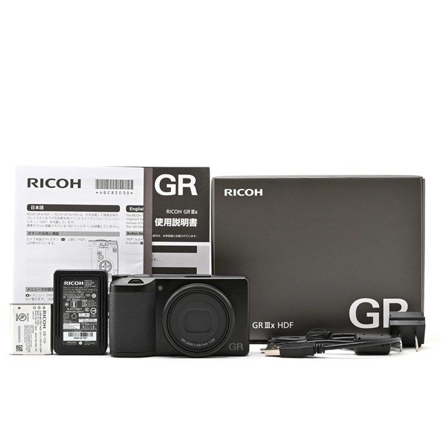 RICOH GR IIIx シャッター78回 美品 GS-2付 箱付 保証書付 美品＞ RICOH GR IIIx HDF｜高級コンパクトデジタルカメラ｜シャッター