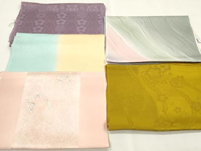 平和屋着物★和装小物　帯揚げ5枚セット　正絹　全て丹後ちりめん　逸品　未使用　DABJ2160xg 12,012円