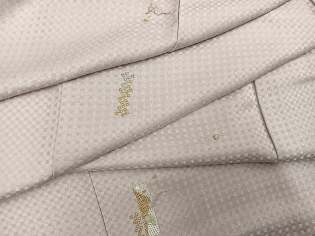 平和屋着物●訪問着　総刺繍　簪　瓢箪　正絹　逸品　AABL7381ph