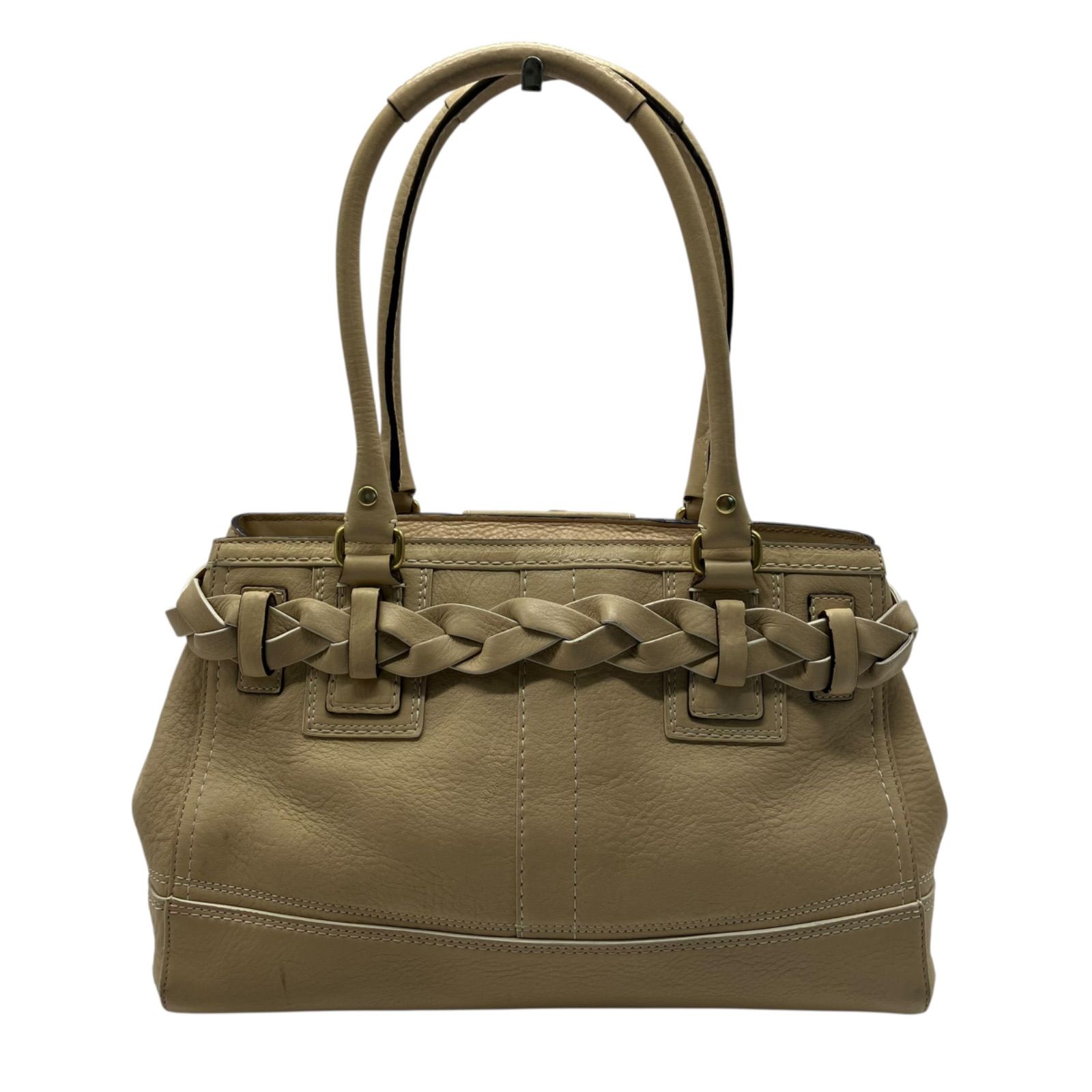 nr/7.12/5】COACH コーチ ハンプトンズ 10528 レザー ハンドバッグ