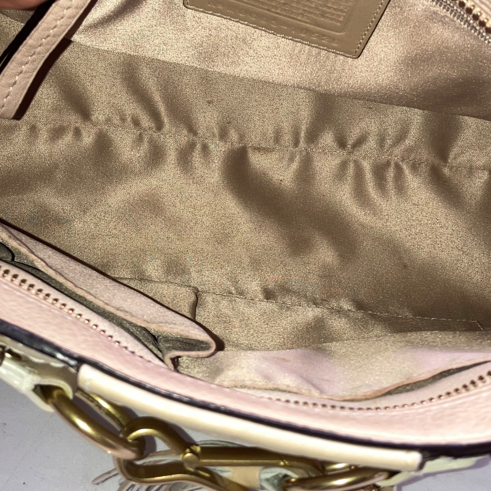 nr/7.12/5】COACH コーチ ハンプトンズ 10528 レザー ハンドバッグ