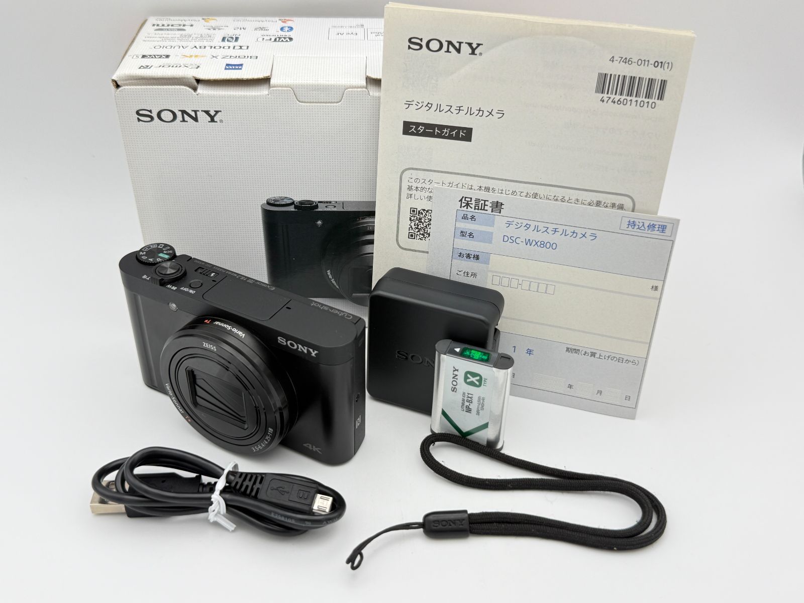 【美品】SONY Cyber-shot DSC-WX800 ブラック ソニー サイバーショット コンパクトデジタルカメラ 43,420円