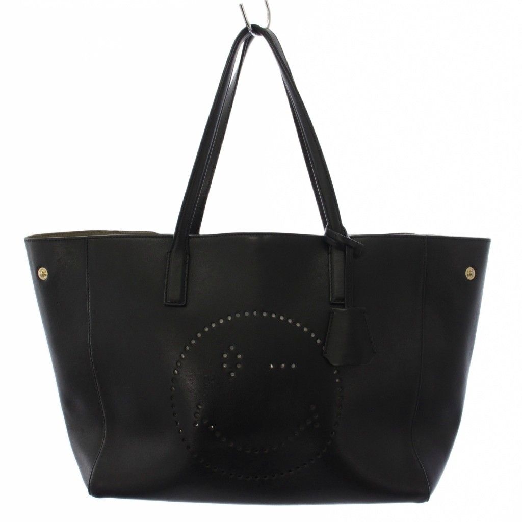 アニヤハインドマーチ ANYA HINDMARCH ハンドバッグ トートバッグ レザー 黒 /BM 10,430円